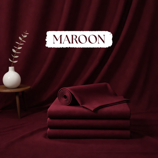 Premium Wash & Wear Boski- Maroon